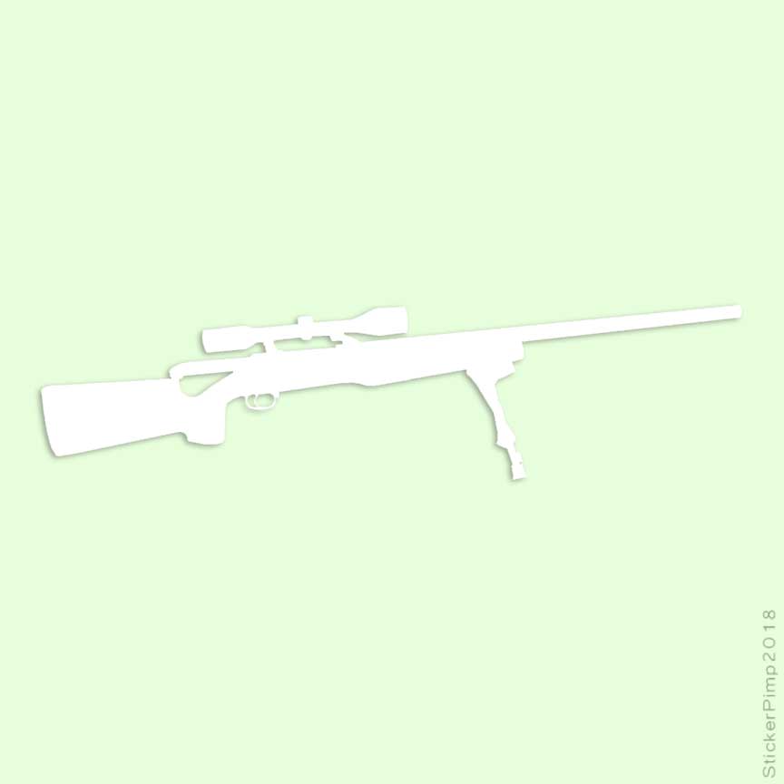 Sniper Rifle Gun, Vinyl Decal Sticker, Multiple Colors & Sizes #3371 | eBay